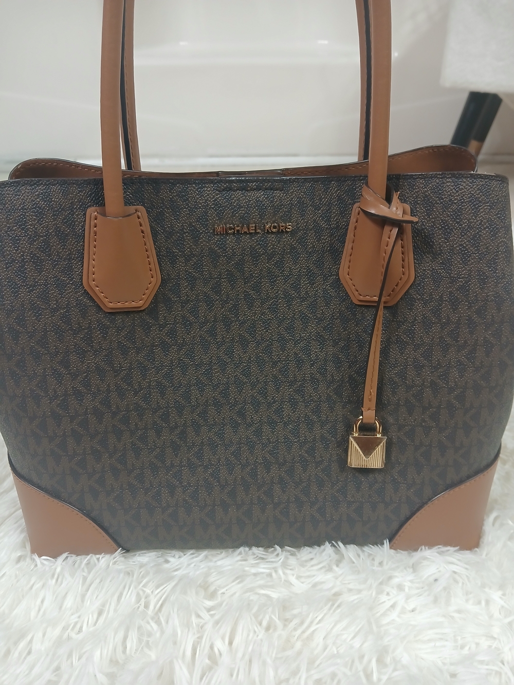 Michael Kors Brown Signature Tote Bag